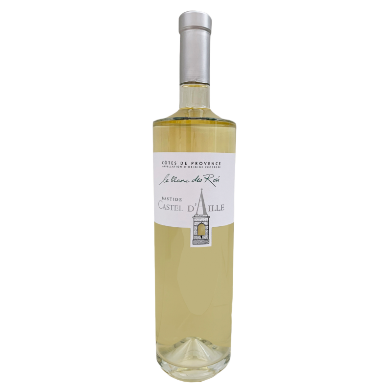 Vin Blanc - Côtes de Provence - Bastide Castel d'aille - Le blanc des Rose - Blanc 2023