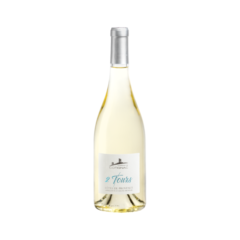 Vin Blanc - Côtes de Provence - Les Vignerons de Cotignac - Les 2 Tours - Blanc 2024