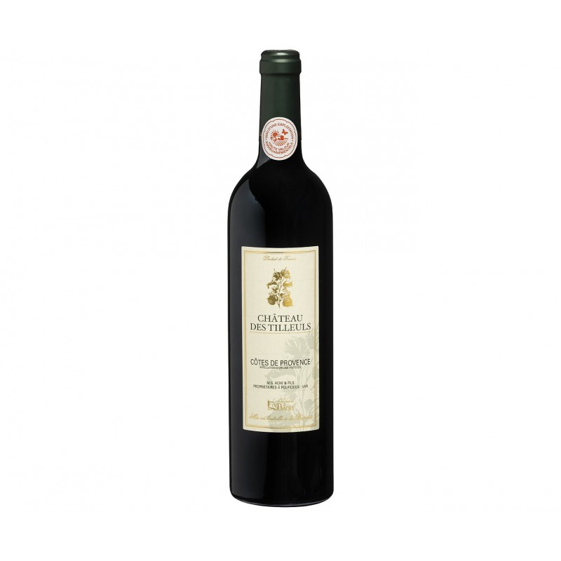 Vin Rouge - Côtes de Provence - Les Vignerons du Baou - Château des Tilleuls - Rouge 2023