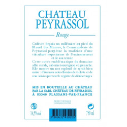 Vin Rouge - Côtes de Provence - Chateau Peyrassol - Chateau - Rouge 2020