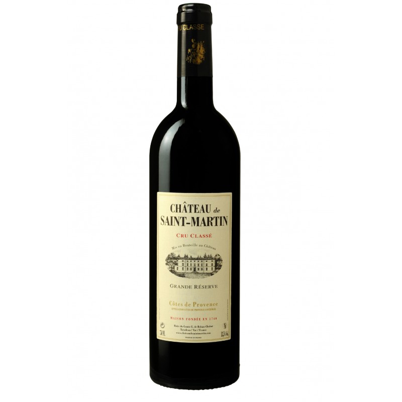 Vin Rouge - Côtes de Provence - Chateau Saint Martin - Grande Réserve - Rouge 2022